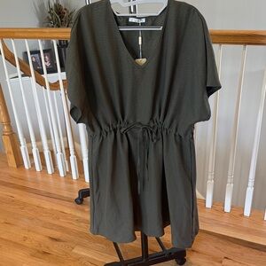 NWT XXL Olive Green swim coverup